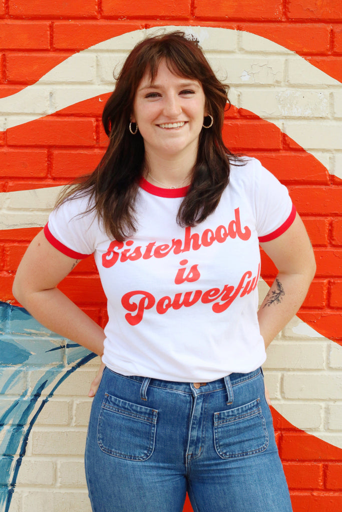 Sisterhood is Powerful Ringer Tee