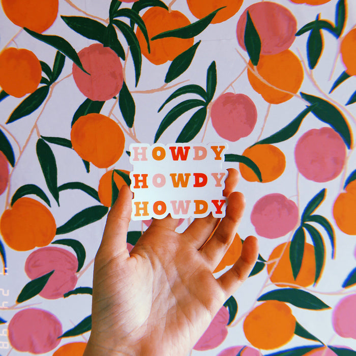 Howdy Sticker