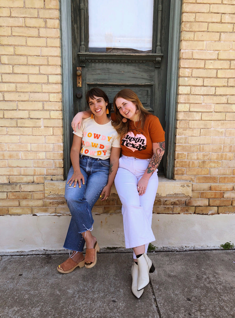 My Heart is in Austin Orange Tee