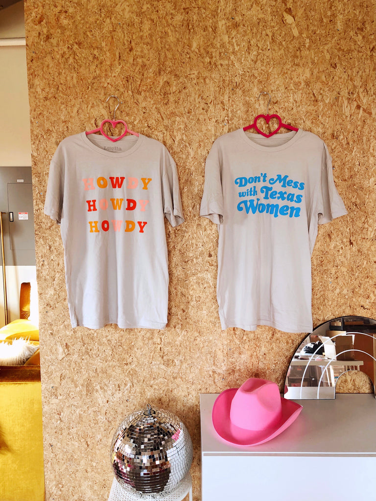 Don't Mess With Texas Women Stone Tee