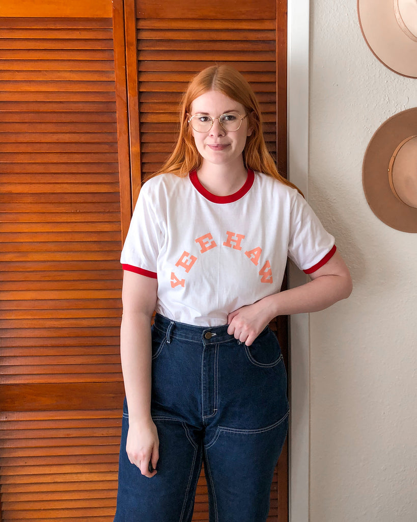 Yeehaw Red Ringer Tee