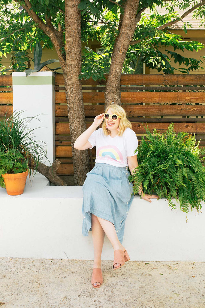 Girl Power Rainbow Tee