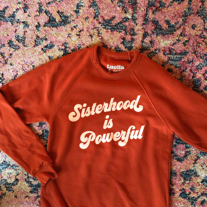 Sisterhood is Powerful Brick Sweatshirt
