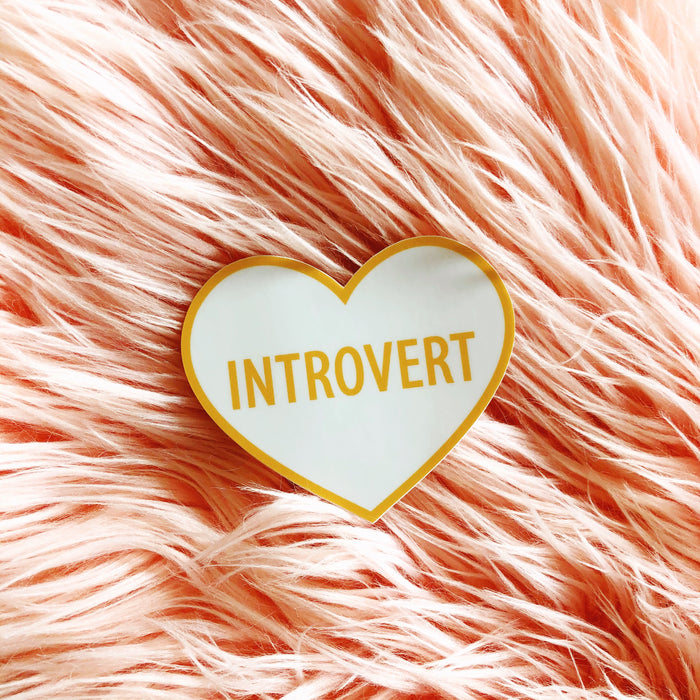 Introvert Heart Sticker